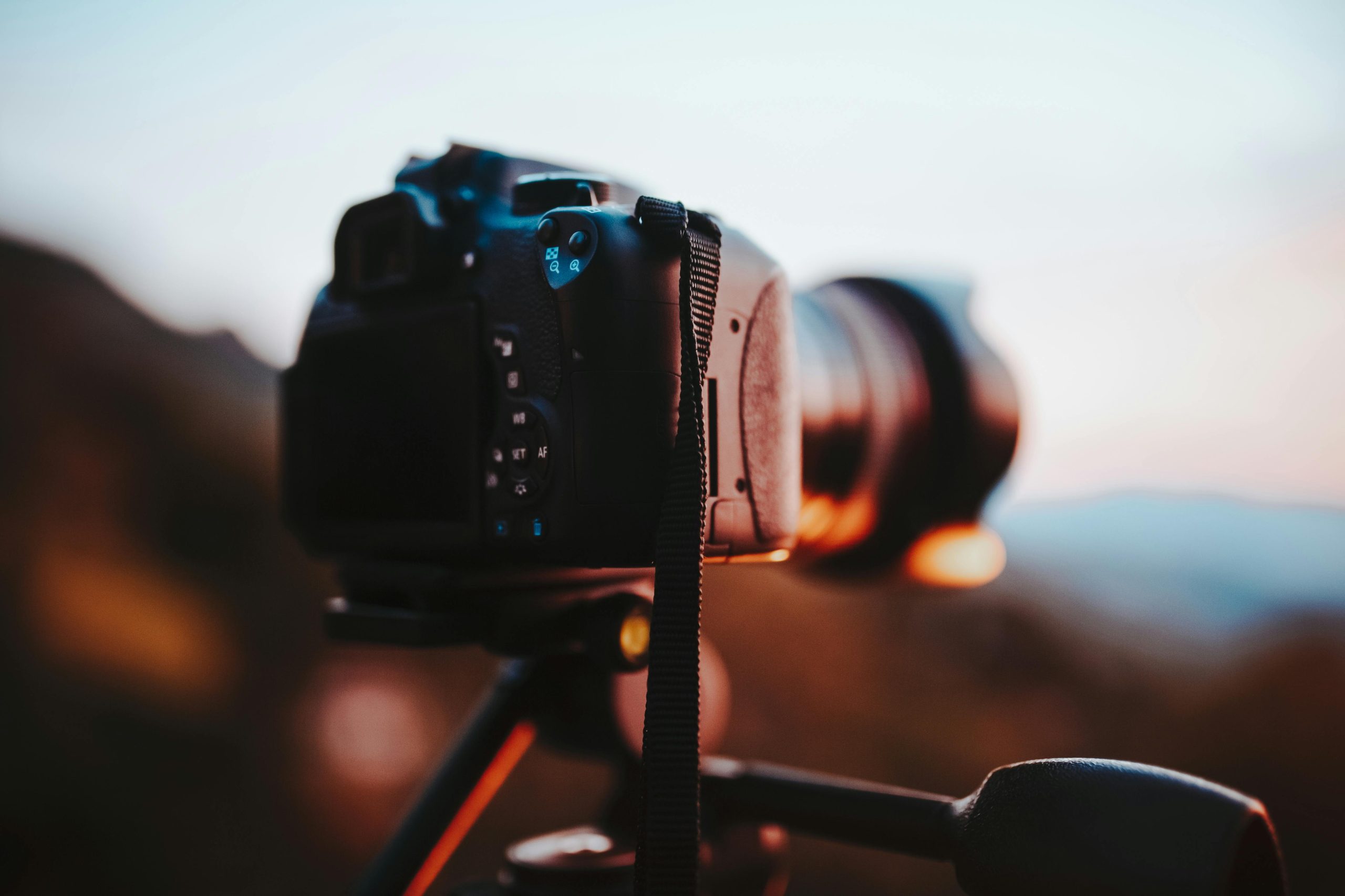Quirk Creative Video Production Minneapolis A video camera focusing on the perfect shot outside in Minnesota